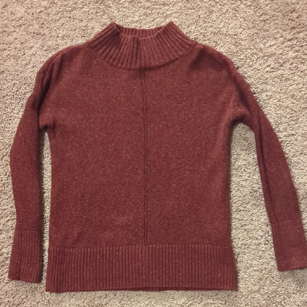 LOFT Maroon Turtleneck Sweater